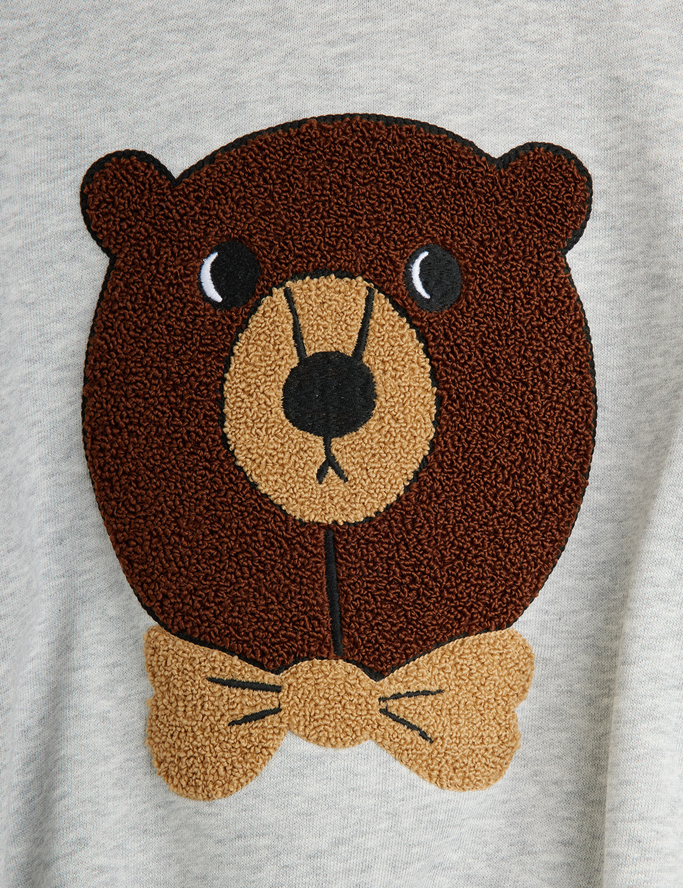 Bear chenille sweatshirt Grey melange | Mini Rodini