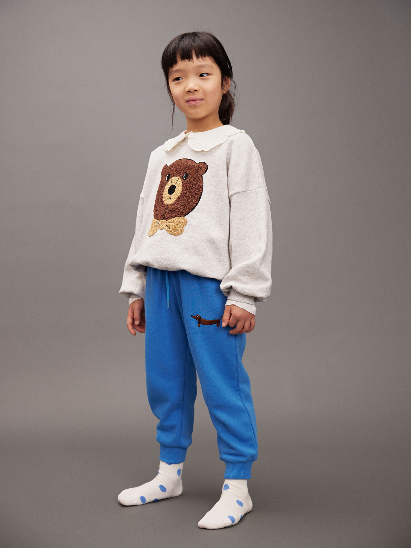 MINI RODINI Sweatshirt グレー　116/122 Ritzratz Sweatshirt Grey melange | Mini Rodini