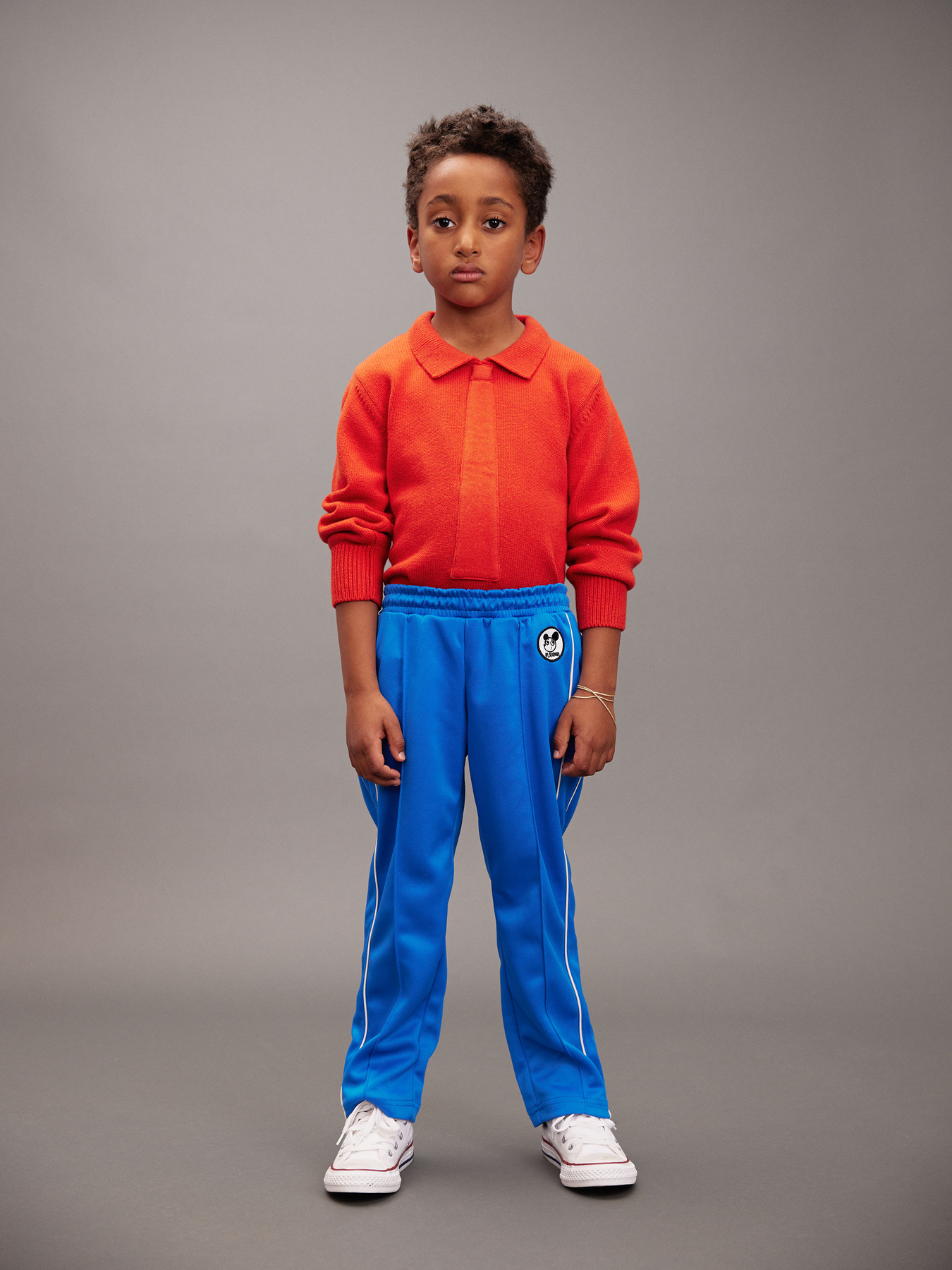 Knitted tie sweater Red | Mini Rodini