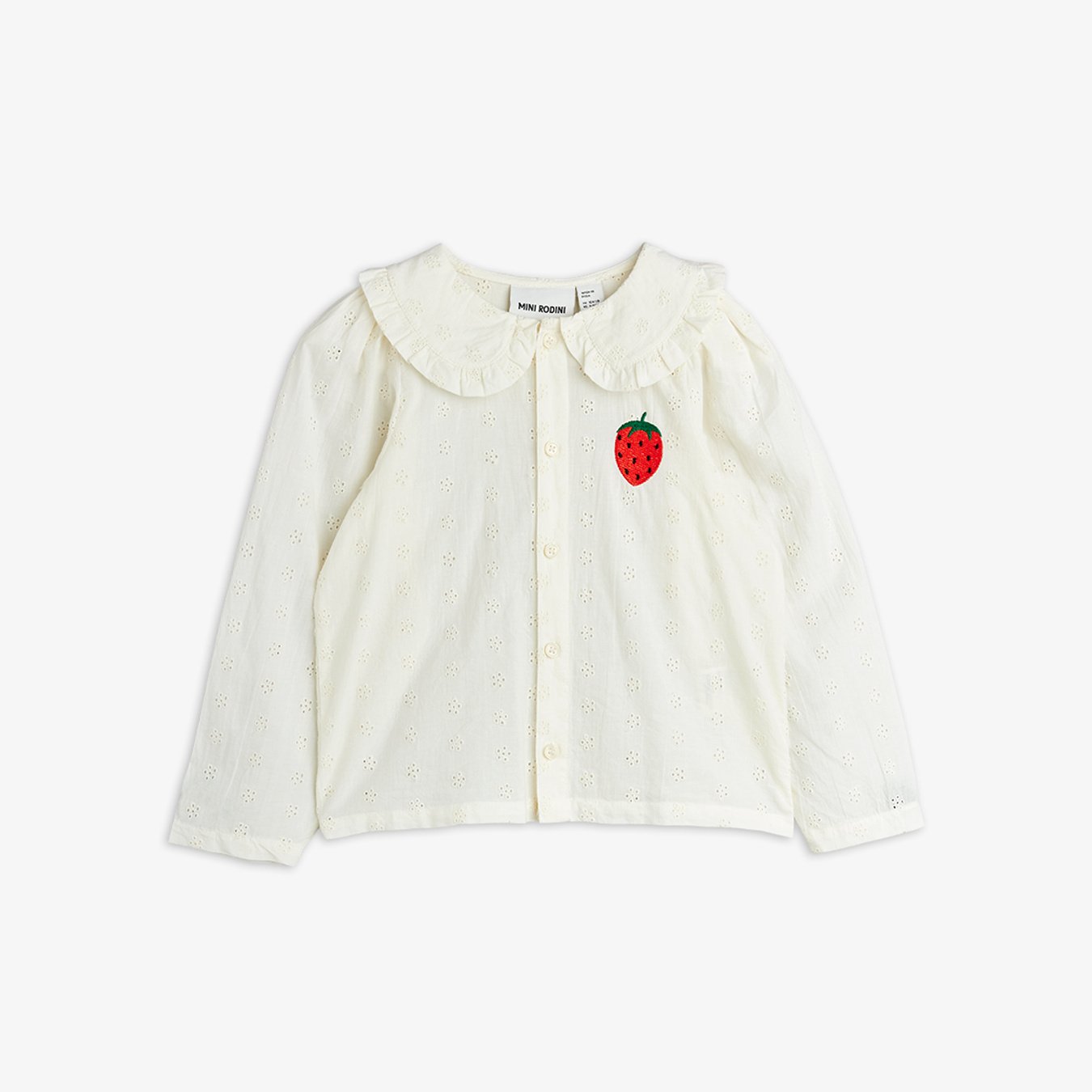 Strawberry schiffli blouse