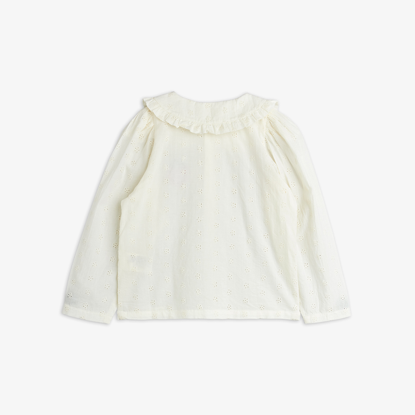 Strawberry schiffli blouse White | Mini Rodini