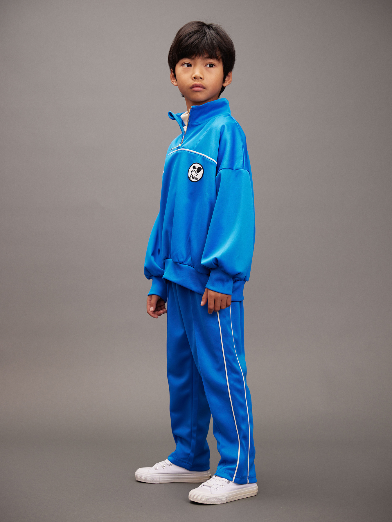 MINI RODINI ネイビー コート Striped Puffer Jacket Blue | Mini Rodini