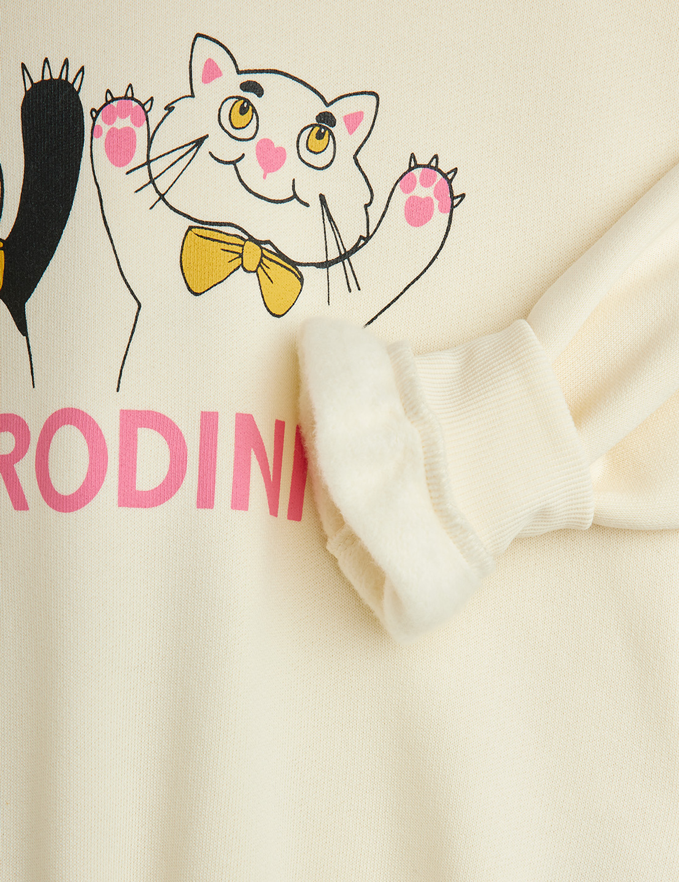 mini rodini ネコ スウェット Panda & cat sweatshirt | Mini Rodini