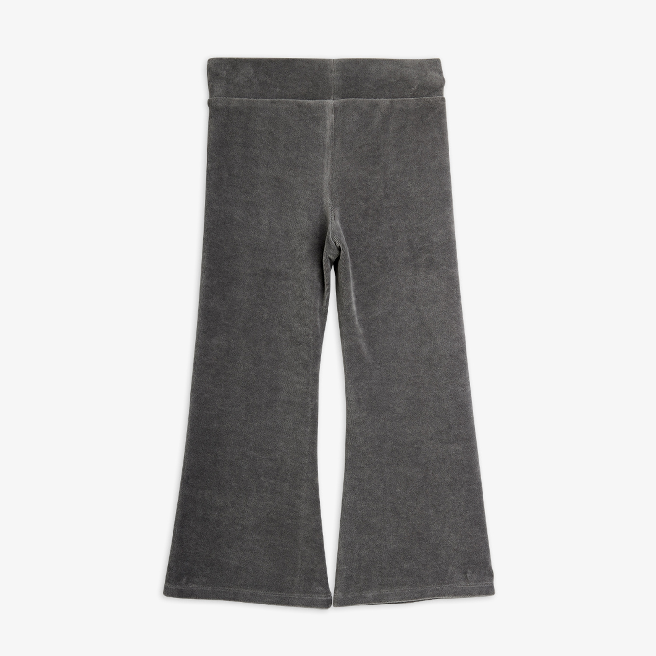Clover velour flared trousers Grey | Mini Rodini