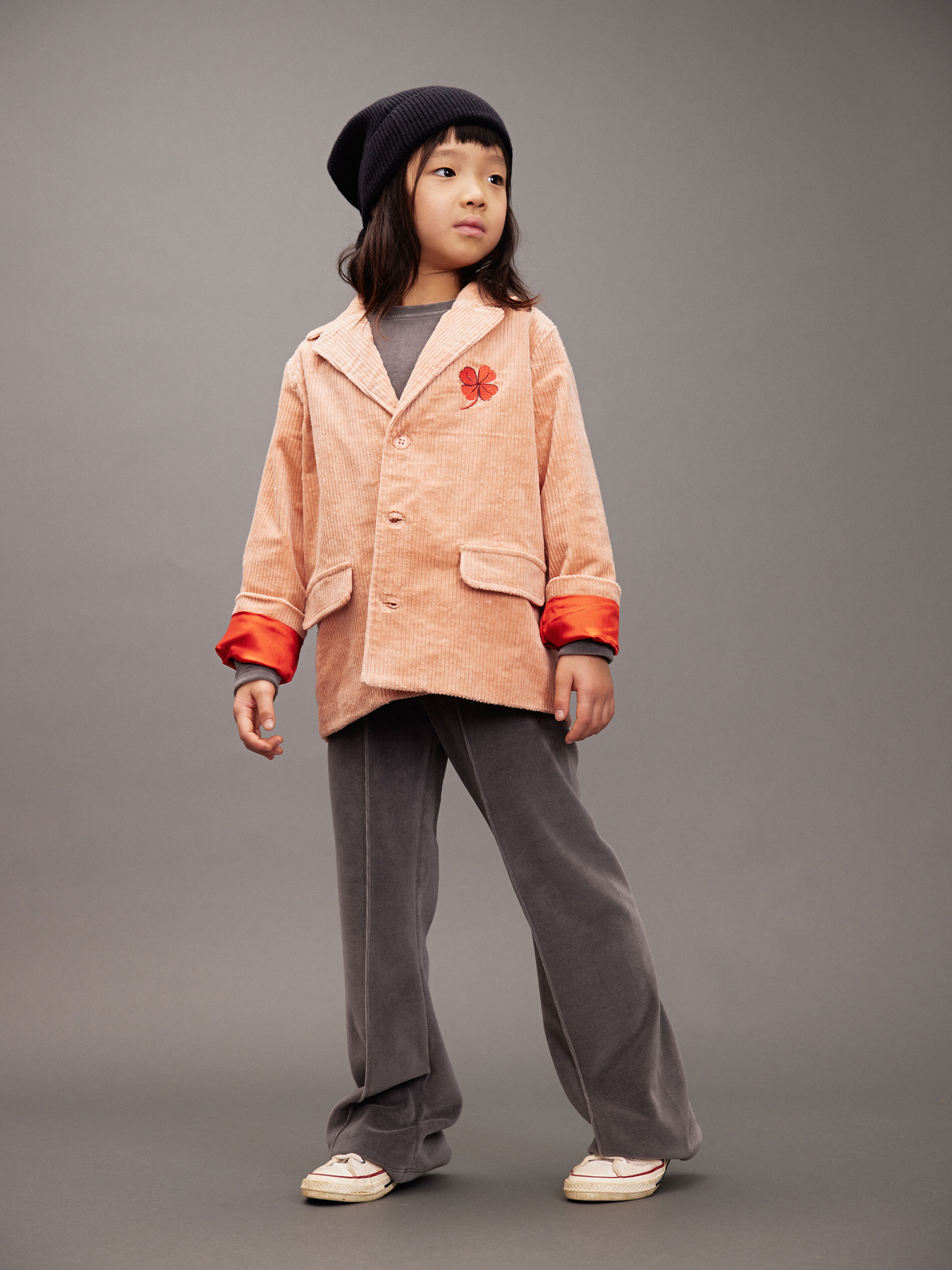 mini rodini 花柄ベレー帽・パンツセット mini rodini 花柄ベレー帽