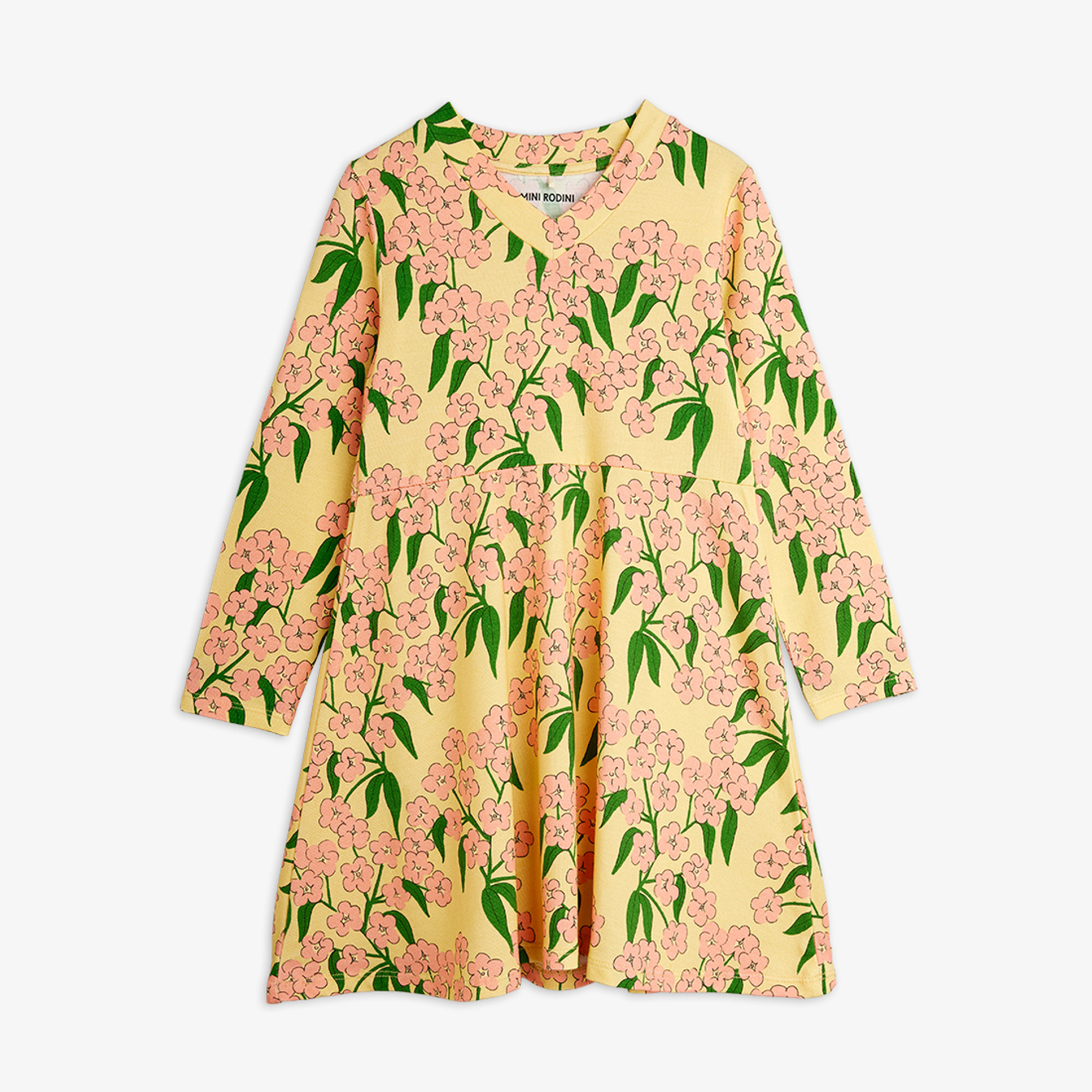 Alpine flowers long sleeve dress