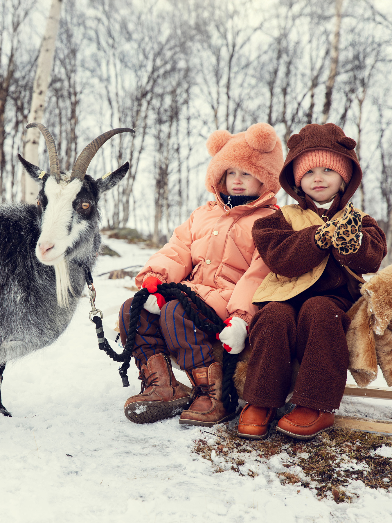 Faux fur ear hat | Mini Rodini