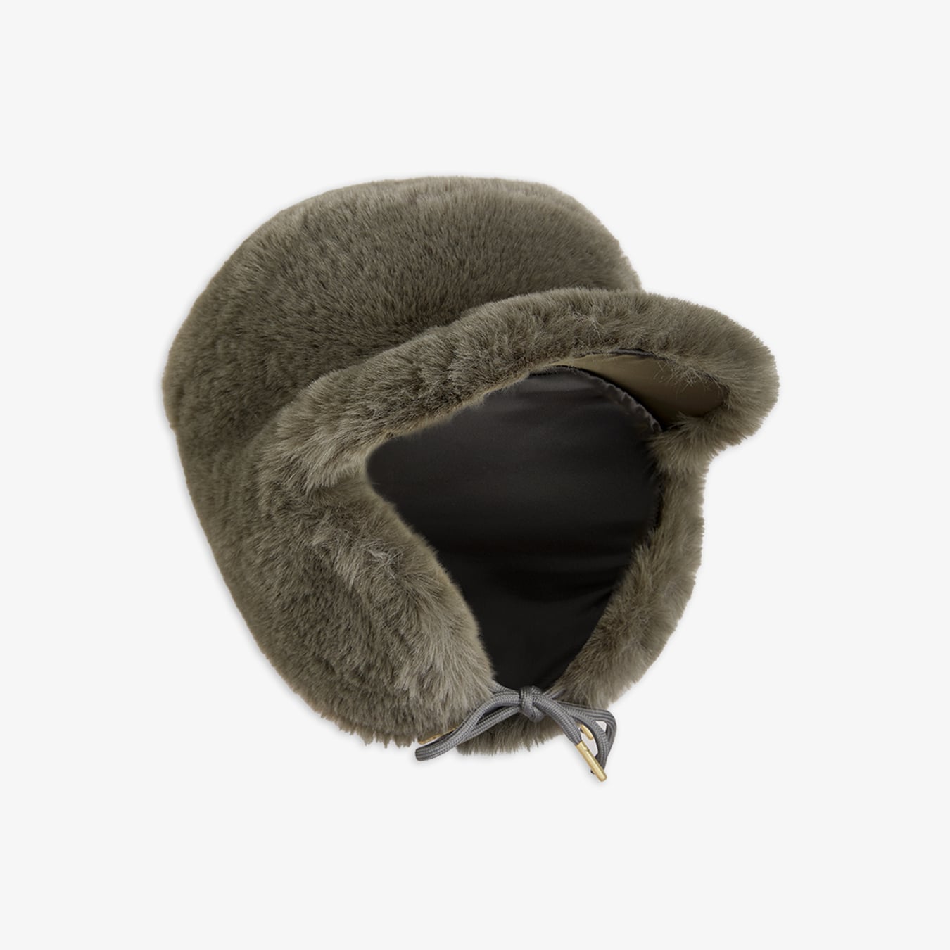 Faux fur cap Grey | Mini Rodini