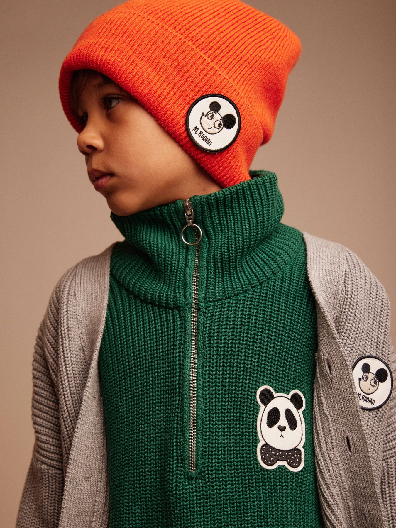 Ritzratz patch wool blend beanie Red | Mini Rodini