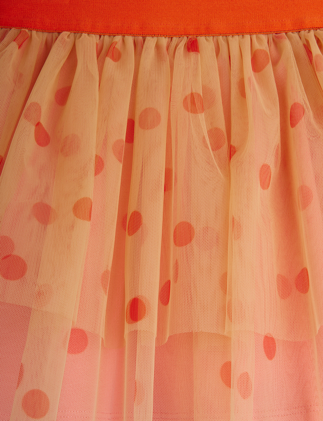 Dotted tulle skirt Pink Mini Rodini