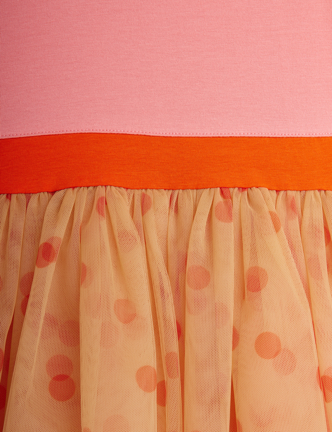 Dotted tulle dress Pink | Mini Rodini