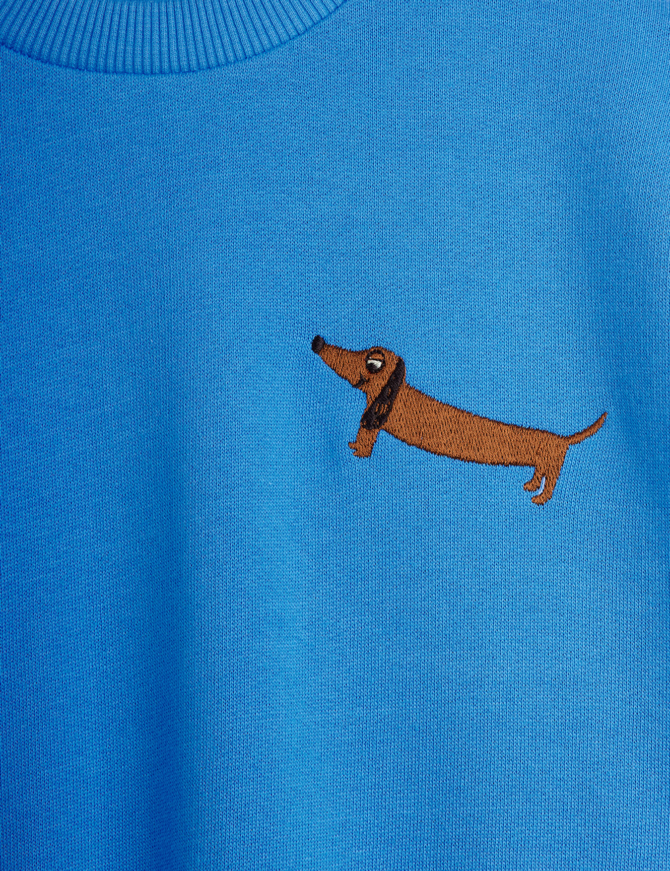 Dog embroidered sweatshirt Blue | Mini Rodini