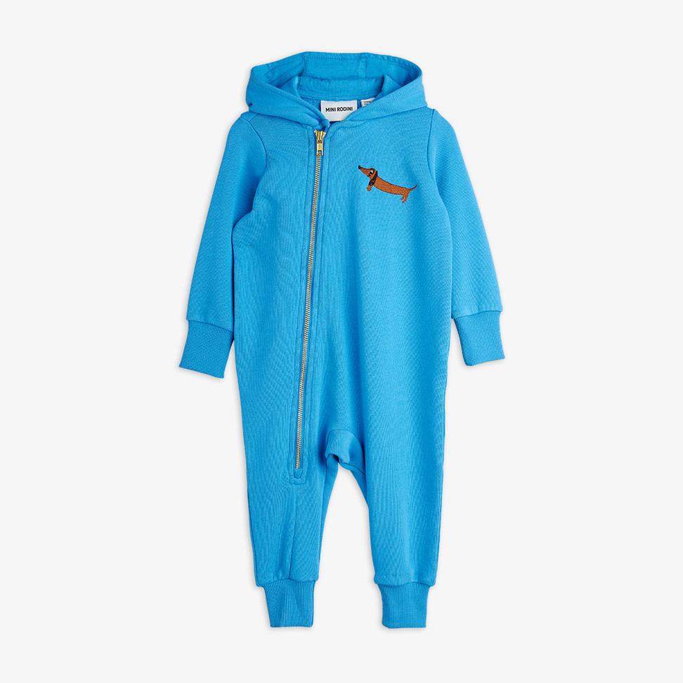 Mini rodini 犬セットアップ　116-122 Dog baby set Offwhite | Mini Rodini