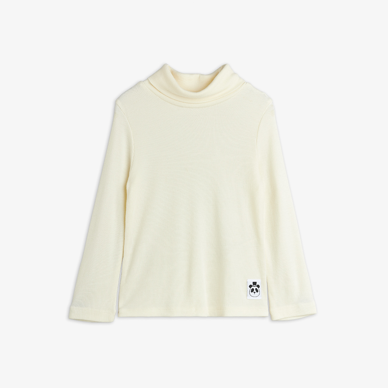 Modal rib turtleneck Off-white | Mini Rodini
