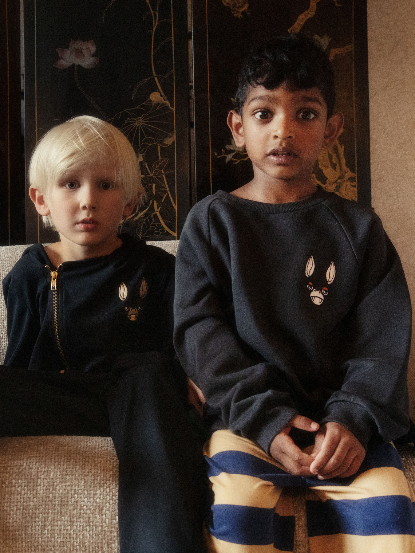 Bat Winged Sweatshirt Black | Mini Rodini