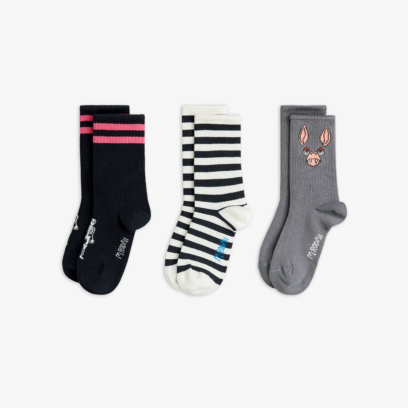 Bat 3-pack socks