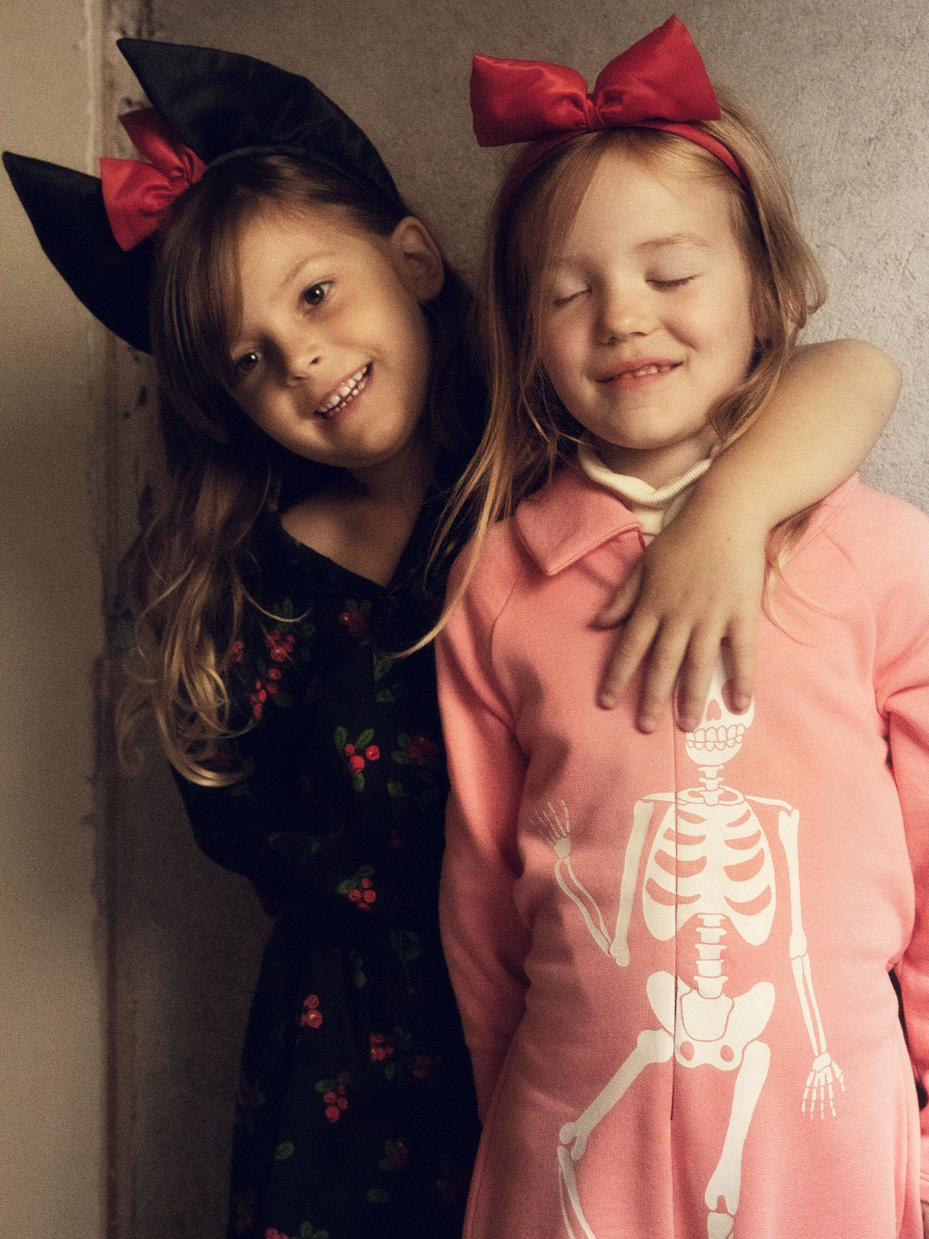 Skeleton jumpsuit pink | Mini Rodini