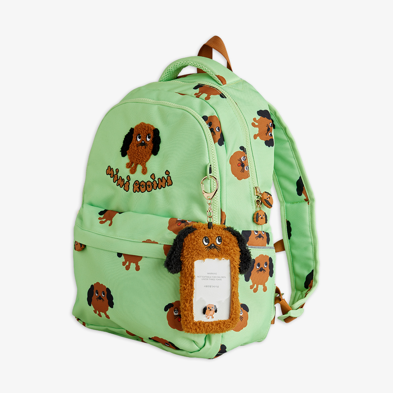Doggies School Backpack Green | Mini Rodini