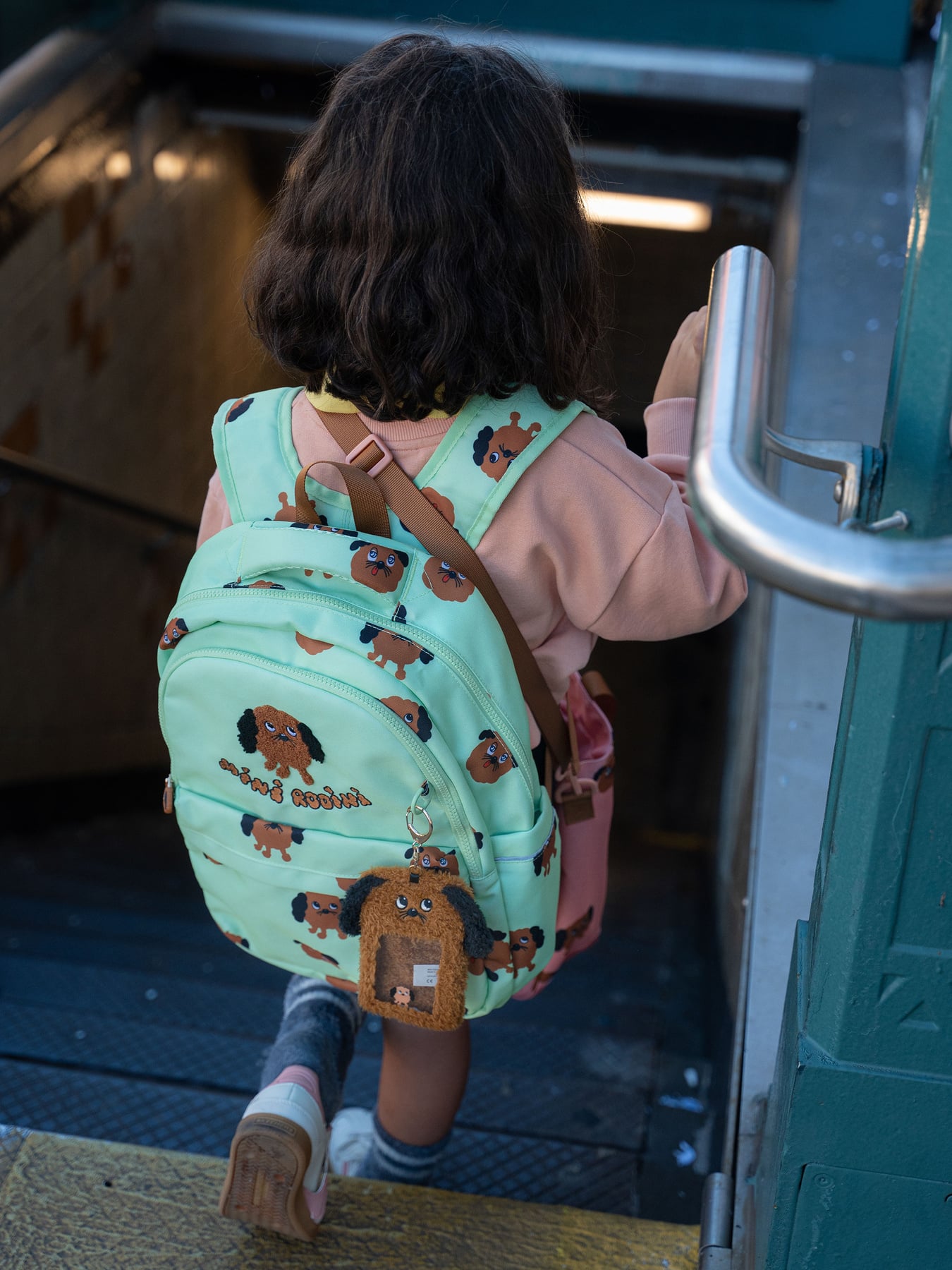 Doggies School Backpack Green | Mini Rodini