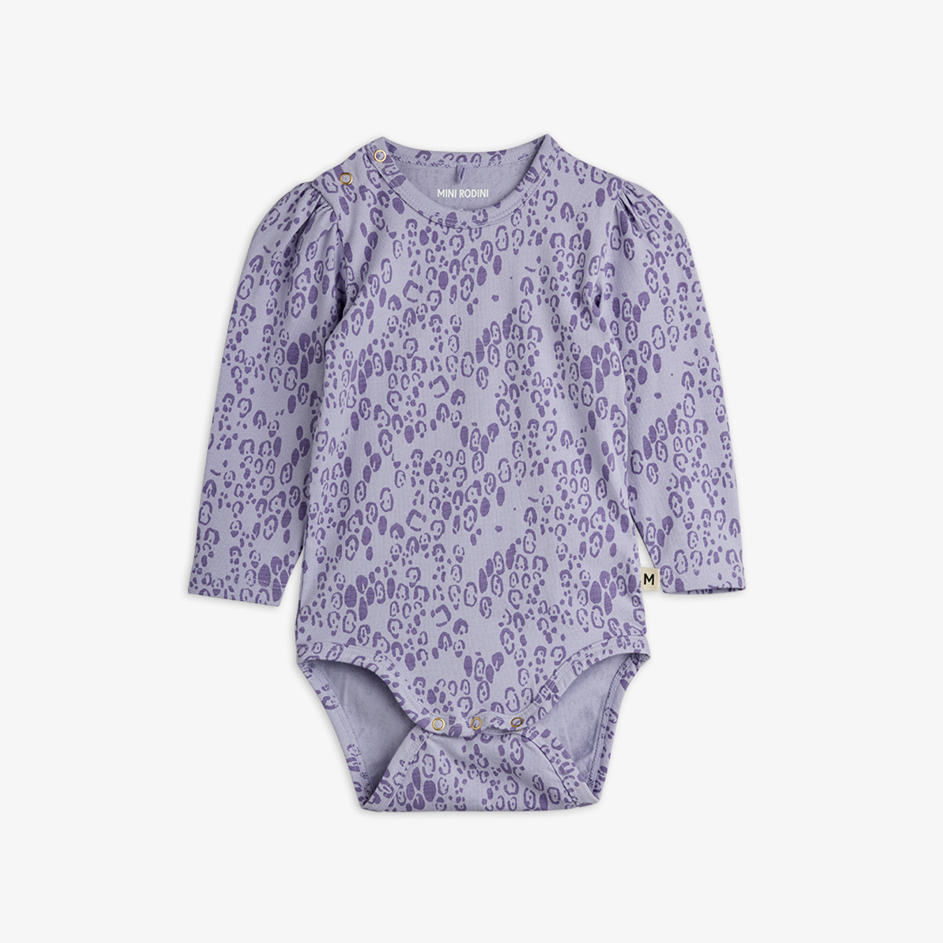 Mini Leopard Puff Sleeve Bodysuit