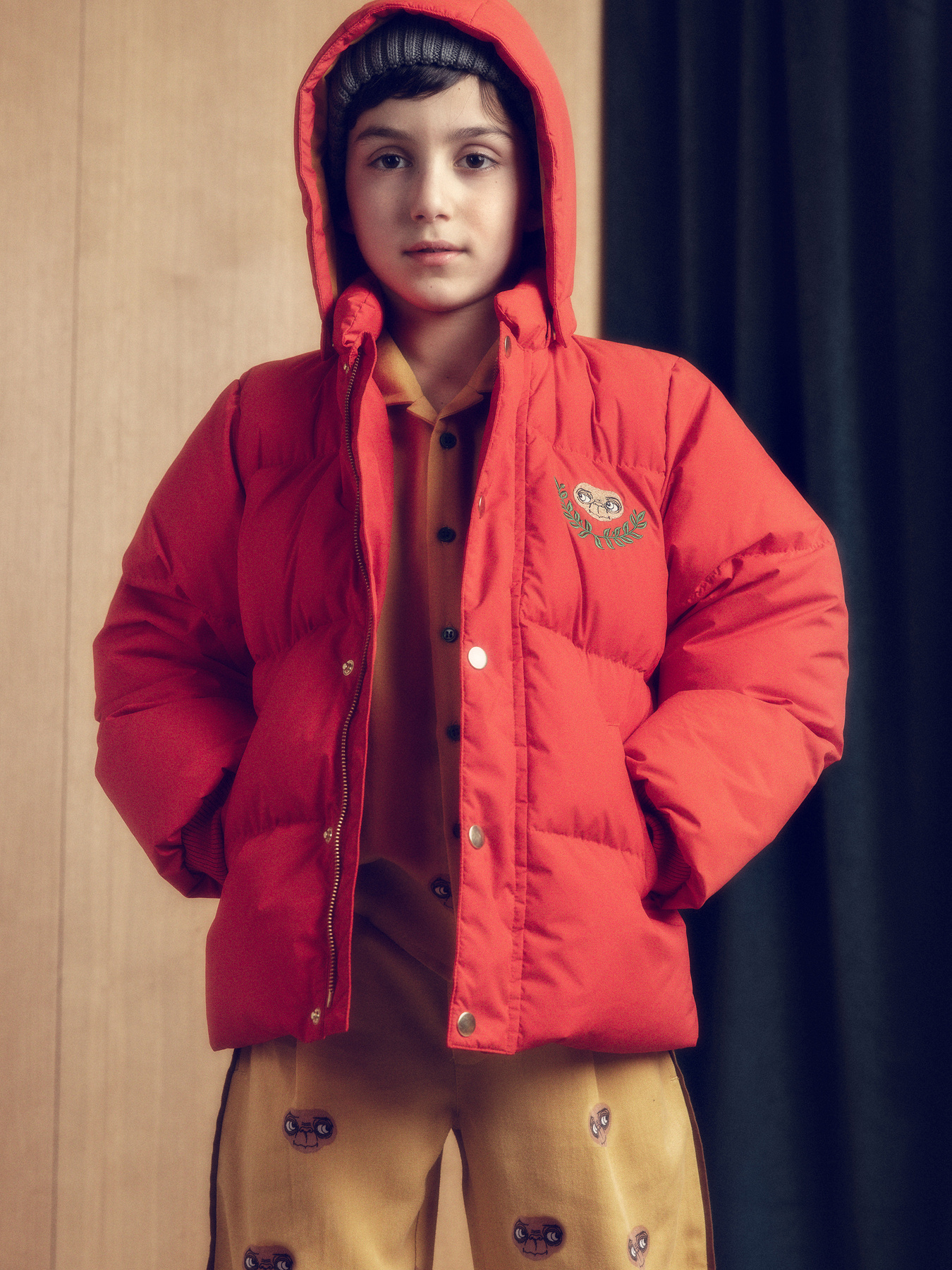 E.T. Hooded Puffer Red | Mini Rodini