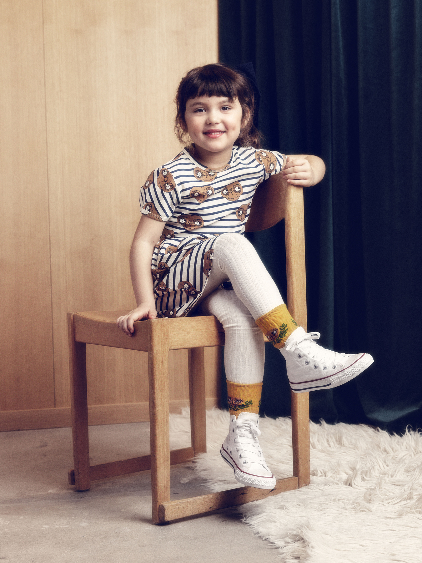 E.T. Stripe Dress Multi | Mini Rodini