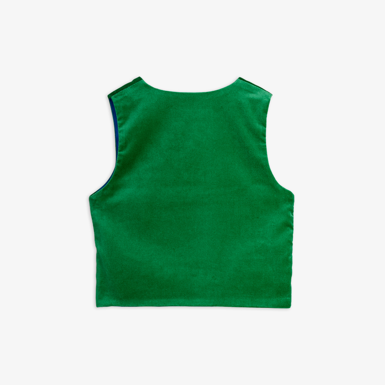 Doggie Patch Velvet Waistcoat Green | Mini Rodini