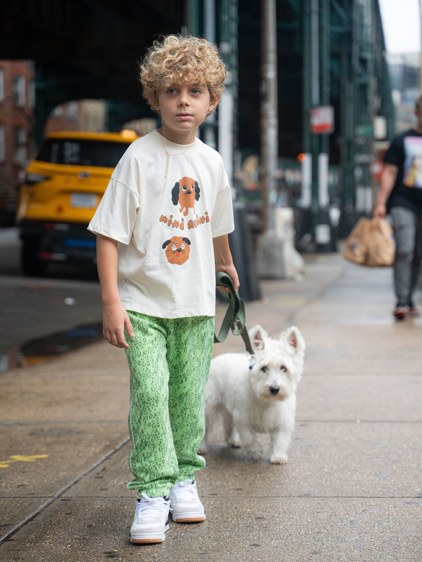 Doggies T Shirt Offwhite | Mini Rodini