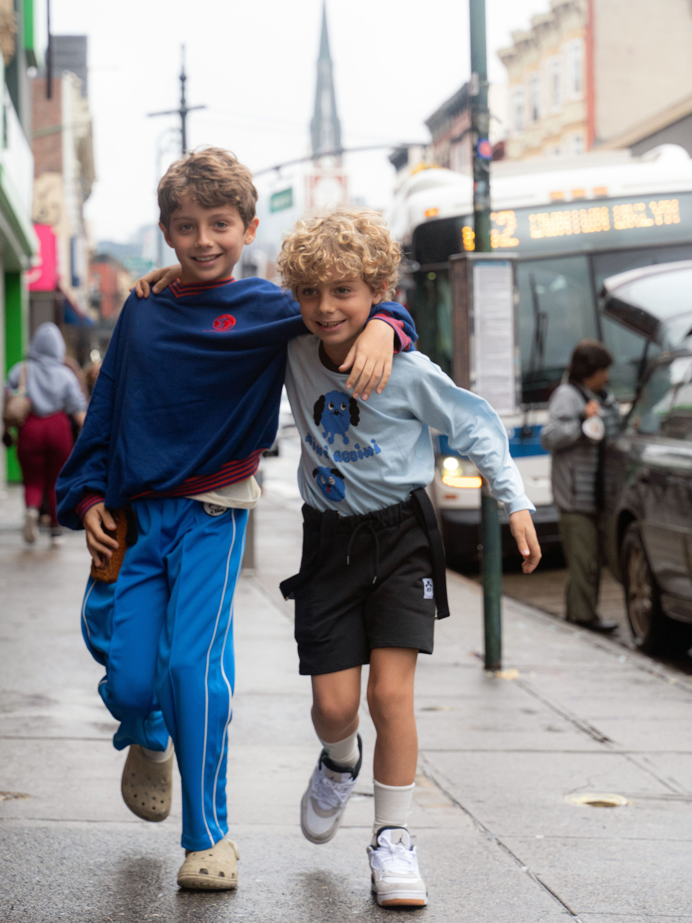 Striped Rib Earth Sweatshirt Blue | Mini Rodini