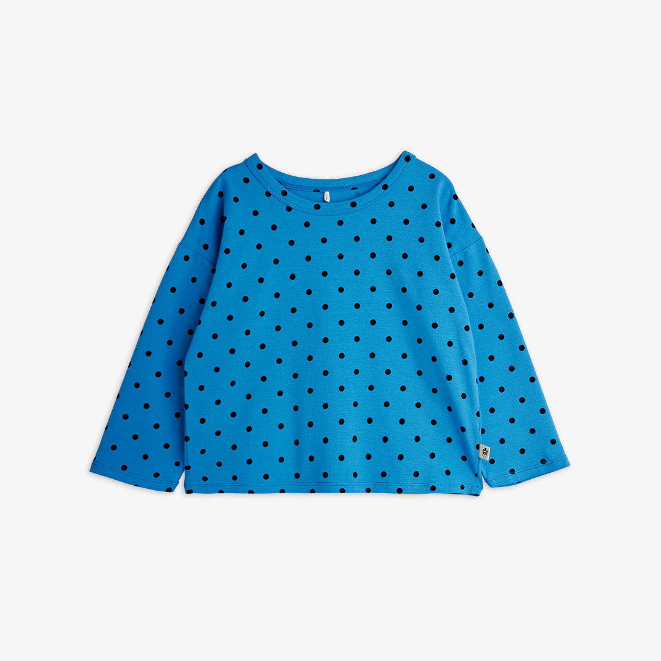 Polka Dots Long Sleeve T Shirt Blue | Mini Rodini