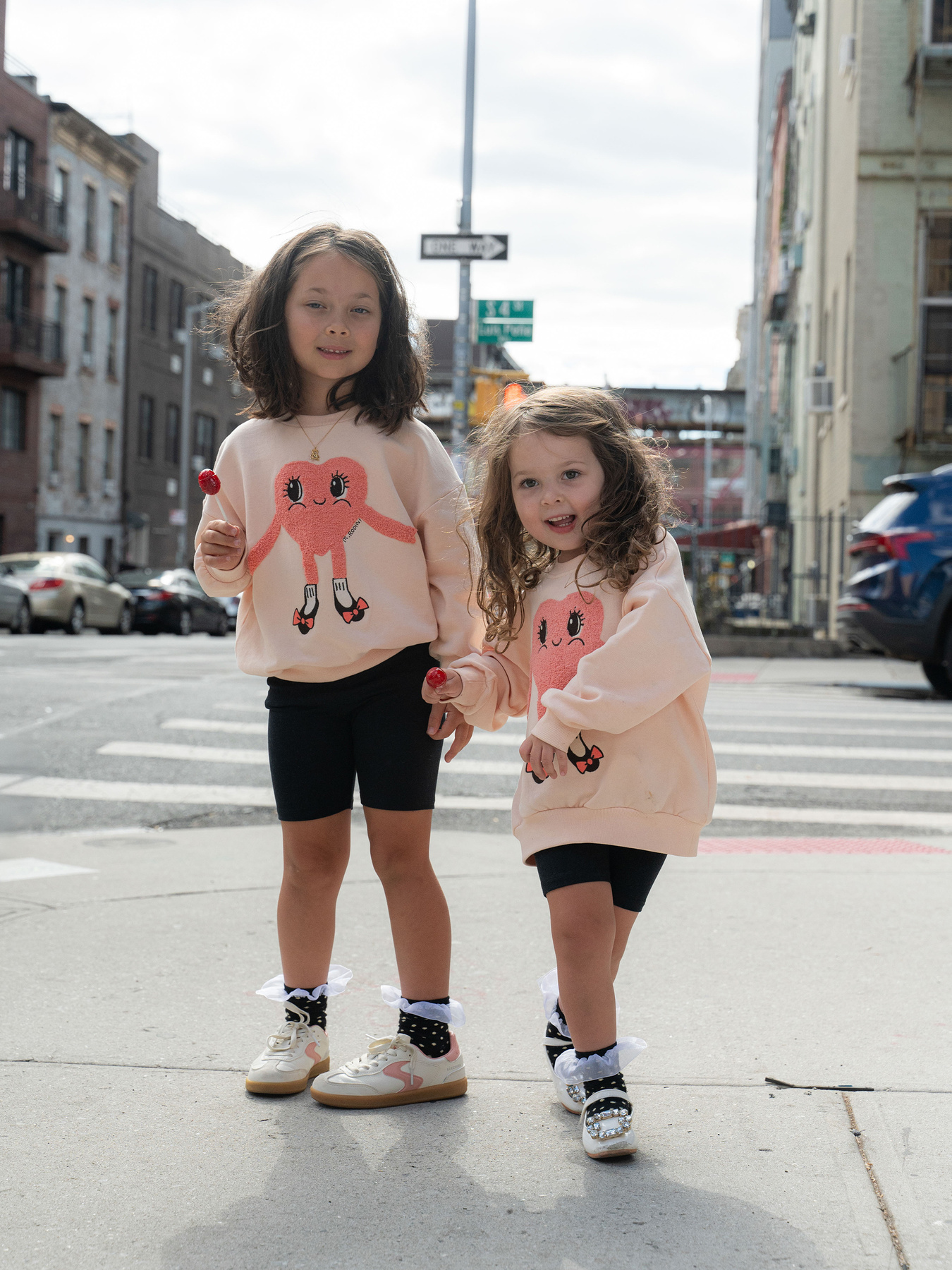 Heart In Shoes Chenille Sweatshirt Pink | Mini Rodini