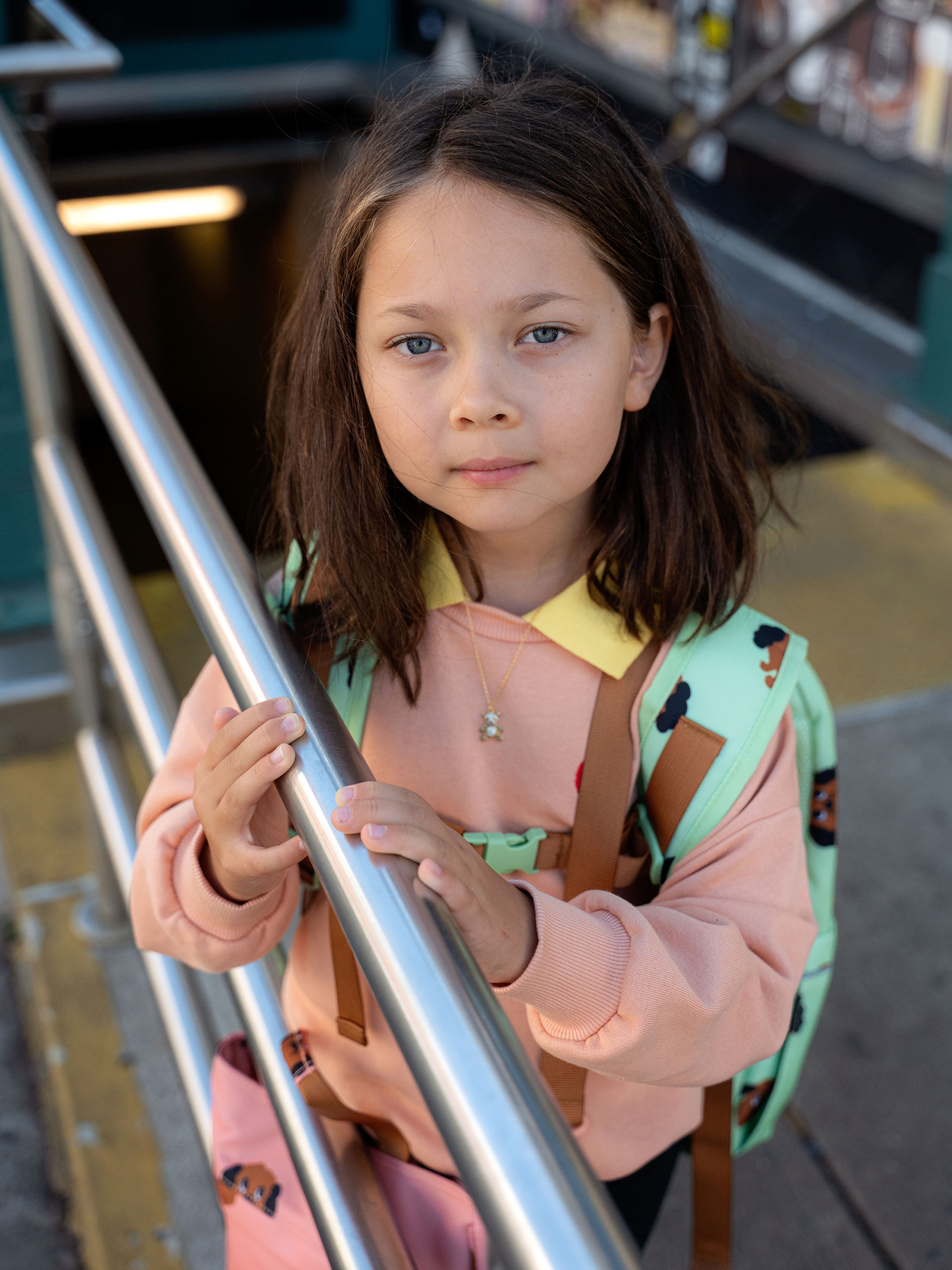 Heart Collar Sweatshirt Pink | Mini Rodini