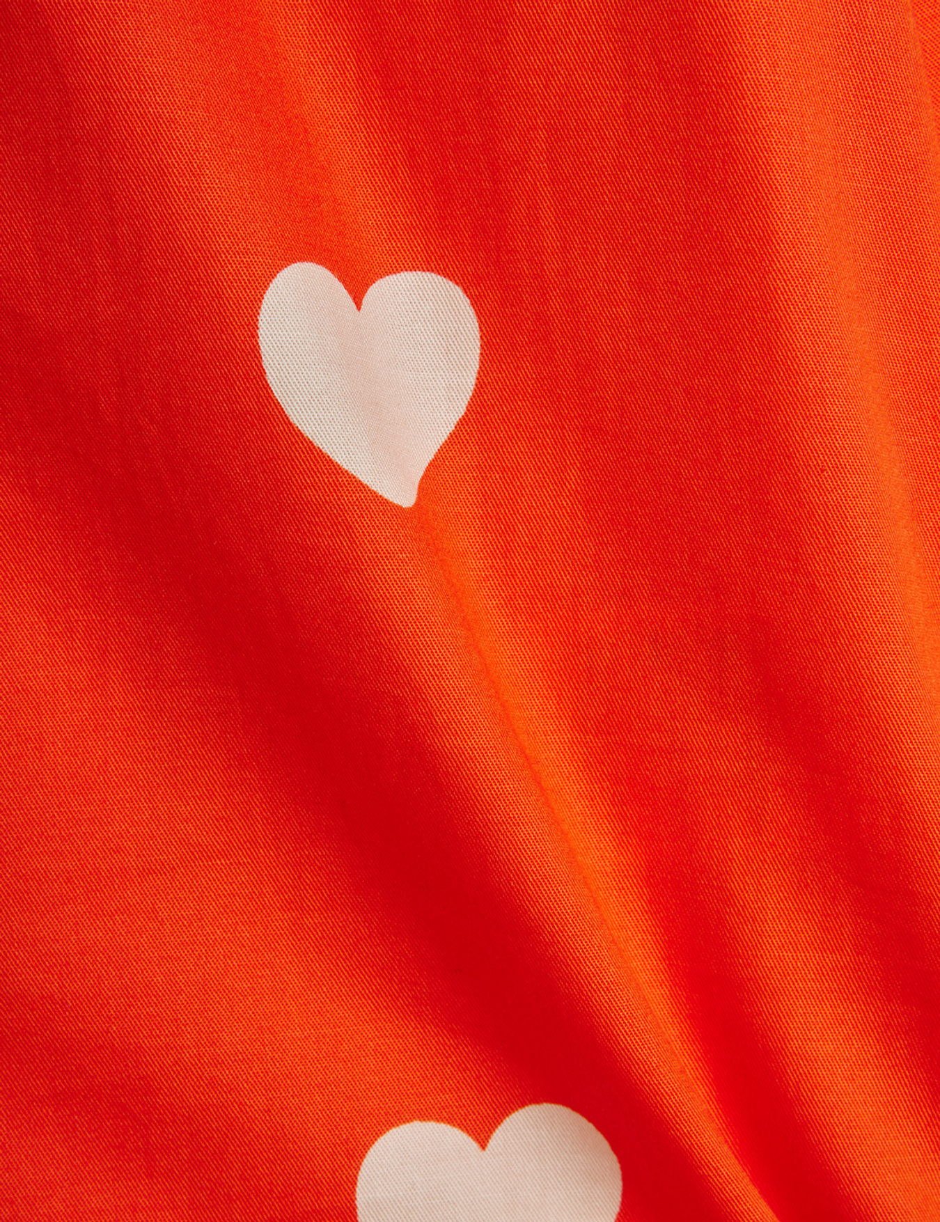 Hearts Woven Long Sleeve Shirt Red | Mini Rodini