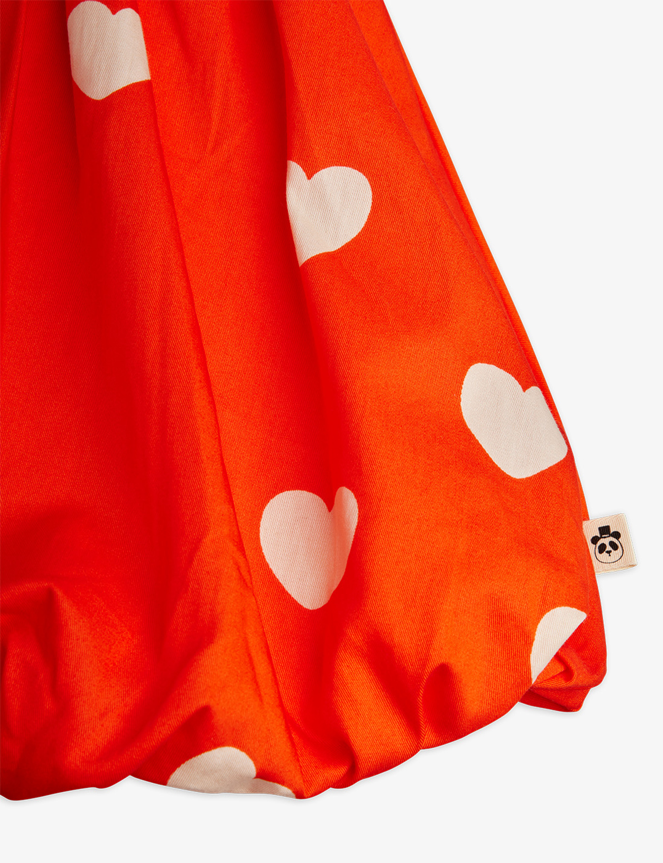 Hearts Woven Balloon Skirt Red | Mini Rodini