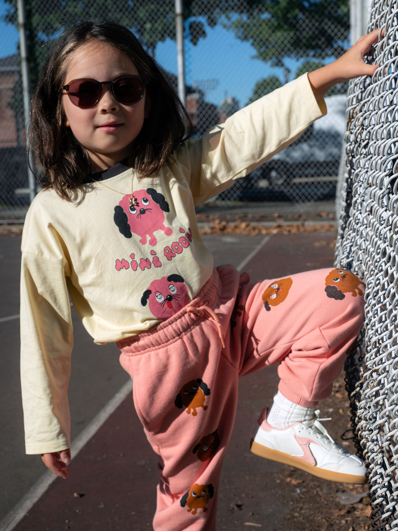 Doggies Sweatpants Grey | Mini Rodini