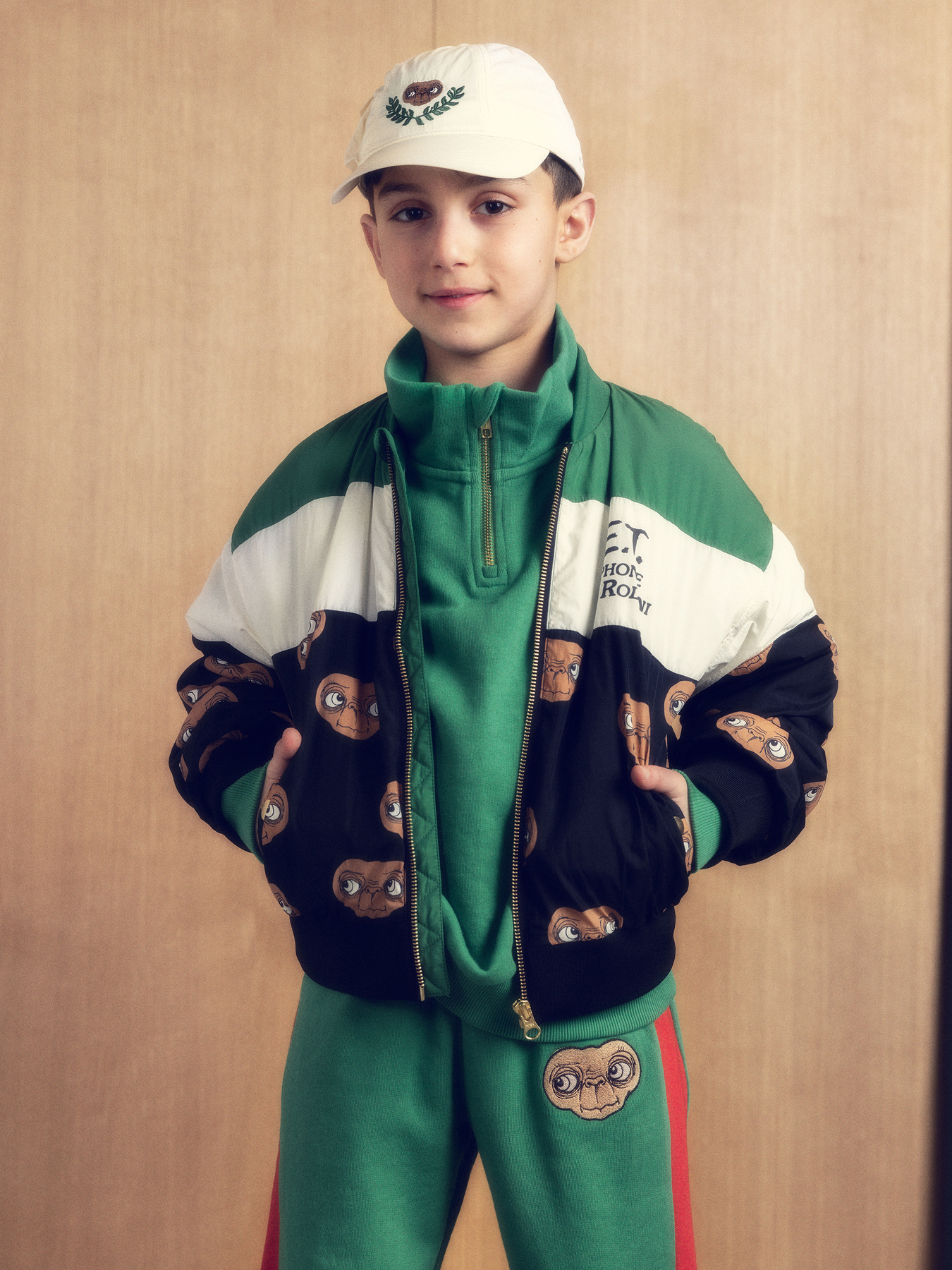 E.T. Embroidered Cap Off-White | Mini Rodini