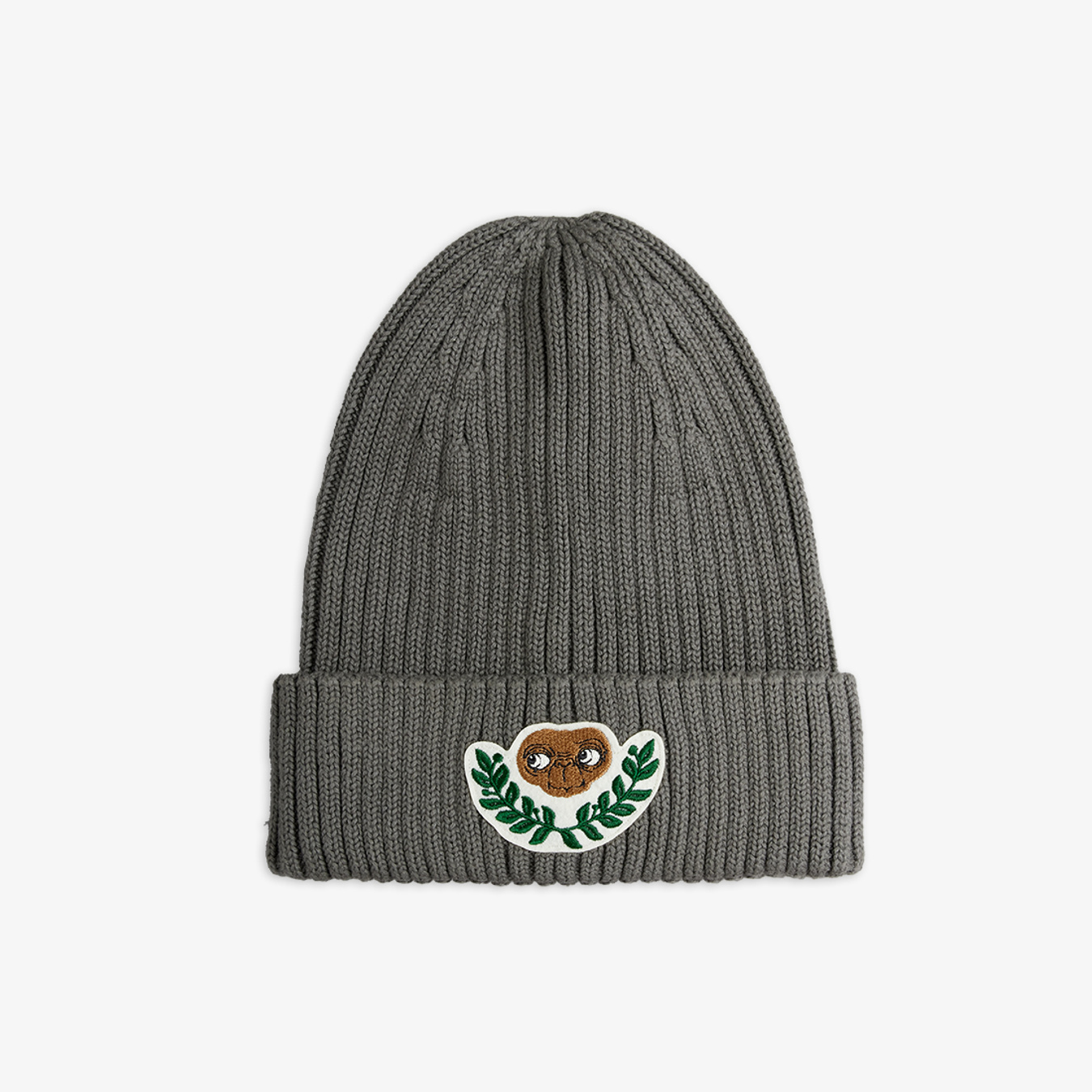 E.T. Patch Knitted Rib Beanie