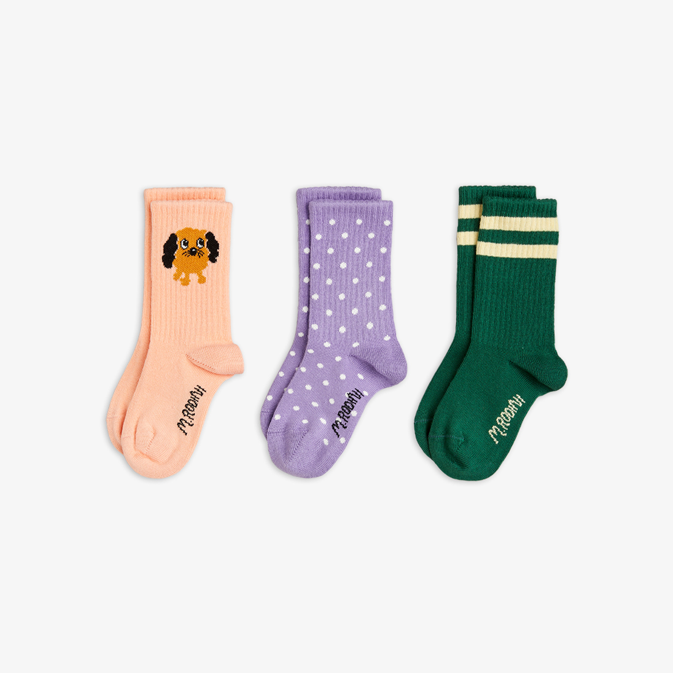 Doggie 3 Pack Socks Multi | Mini Rodini