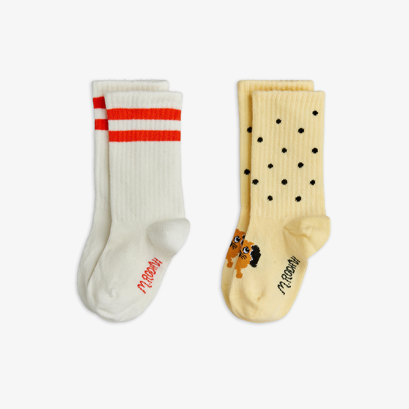 Doggie 2-Pack Baby Strumpor