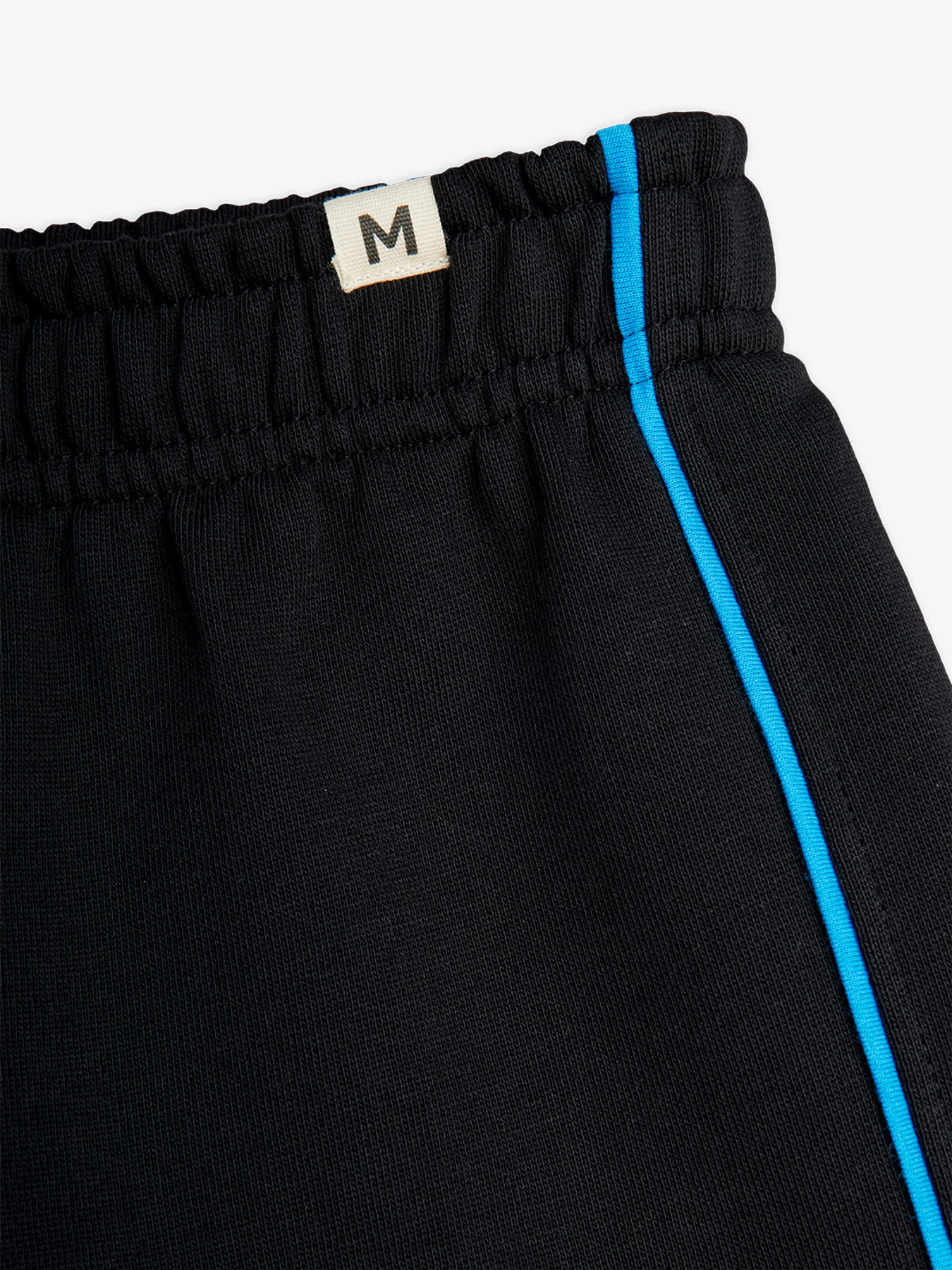 Plain Contrasting Piping Sweatshorts Black | Mini Rodini | Mini Rodini