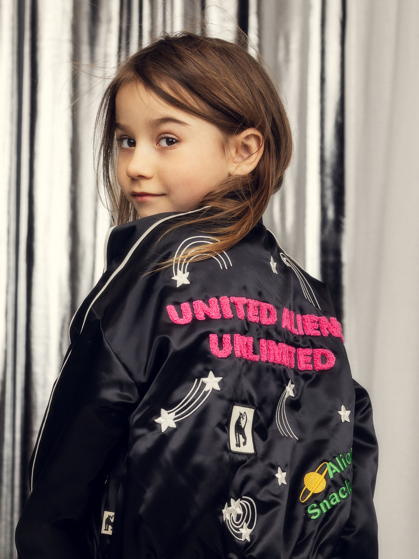 United Aliens Unlimited Baseball Jacket Black | Mini Rodini | Mini