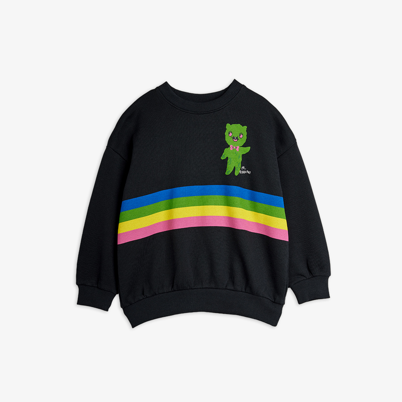 Alien Stripe Sweatshirt Black | Mini Rodini | Mini Rodini