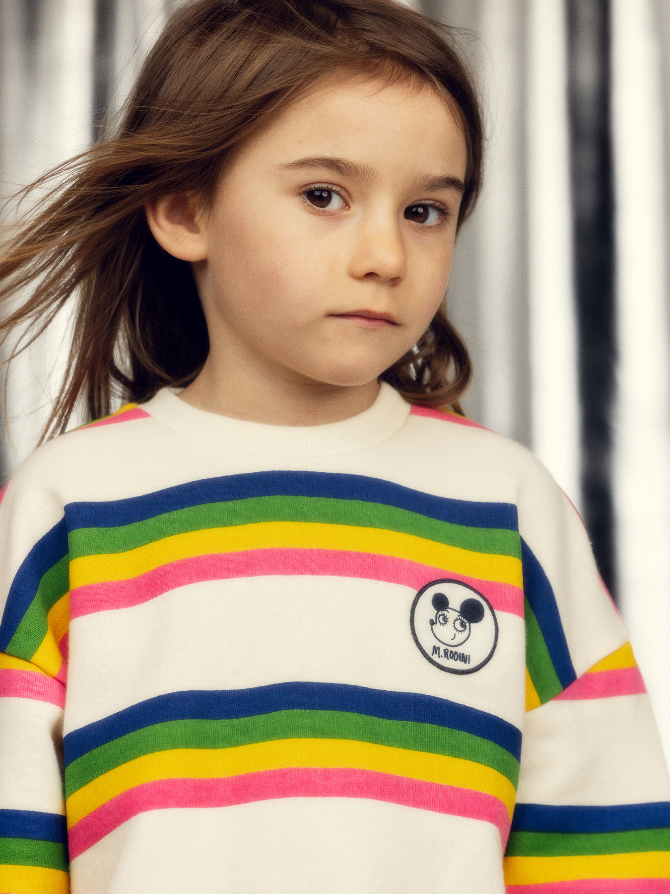 Ritzratz Stripe Sweatshirt Multi | Mini Rodini | Mini Rodini