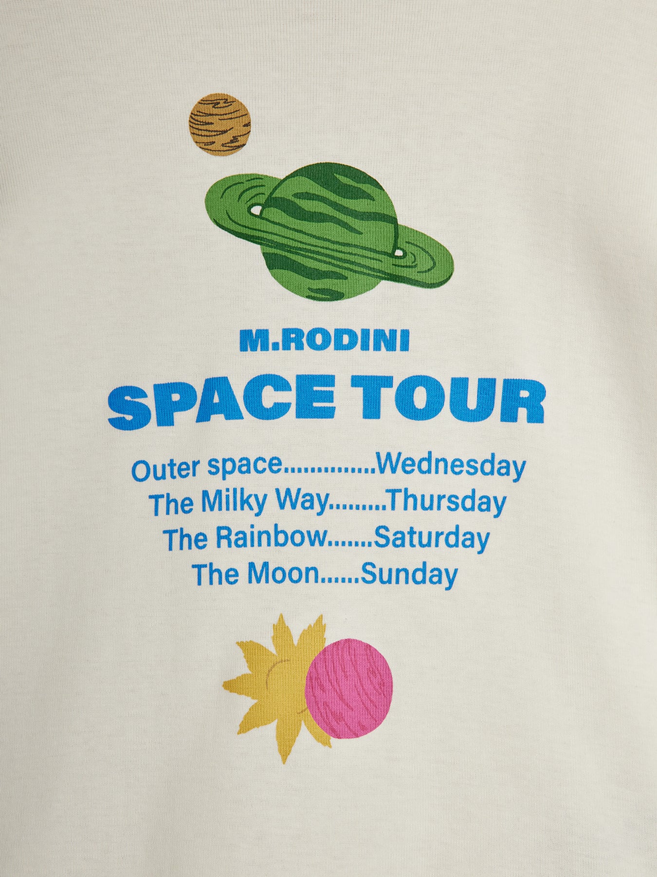 Space Tour T-shirt Offwhite | Mini Rodini | Mini Rodini
