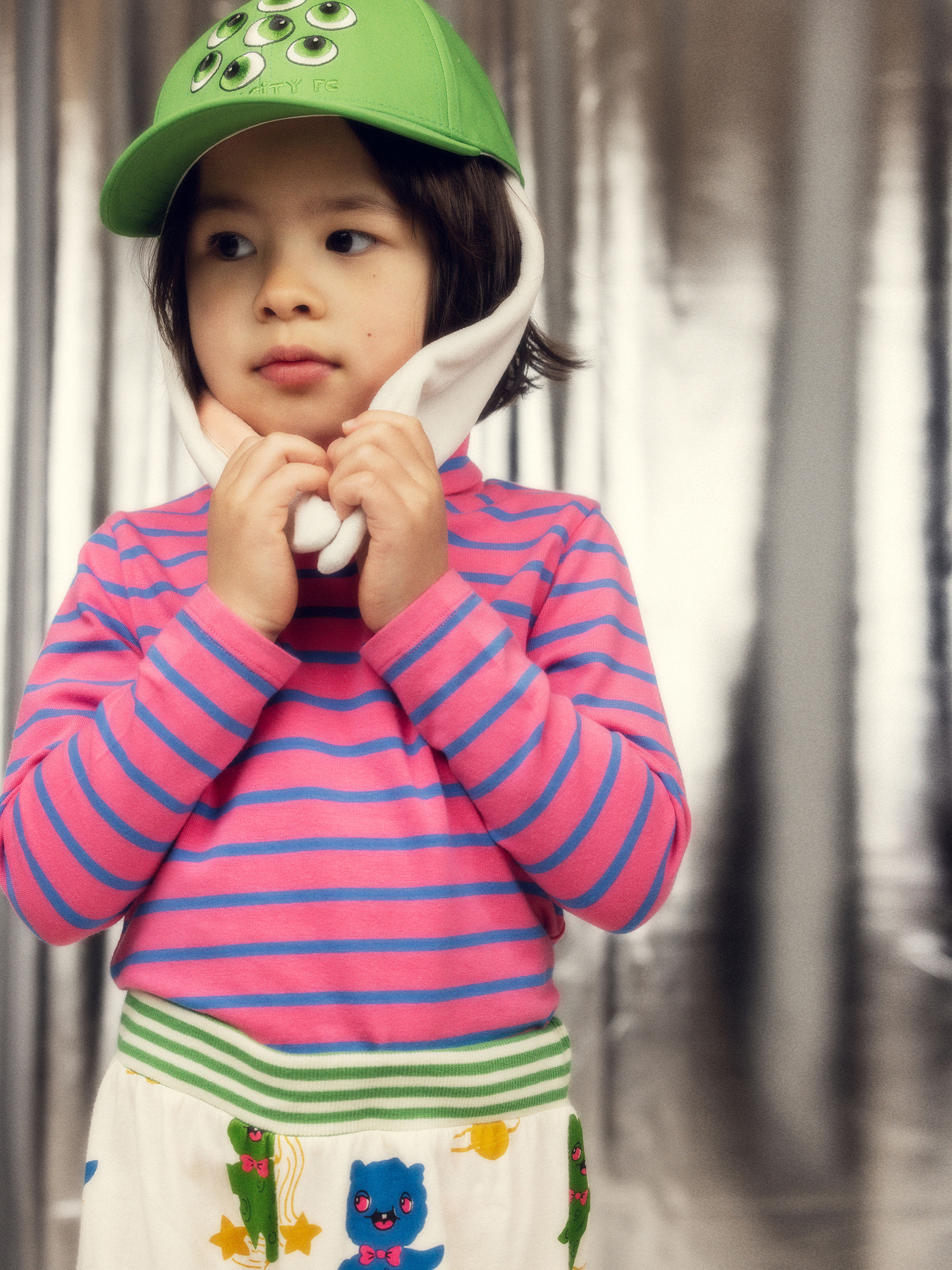 Stripe Turtleneck Top Pink | Mini Rodini | Mini Rodini