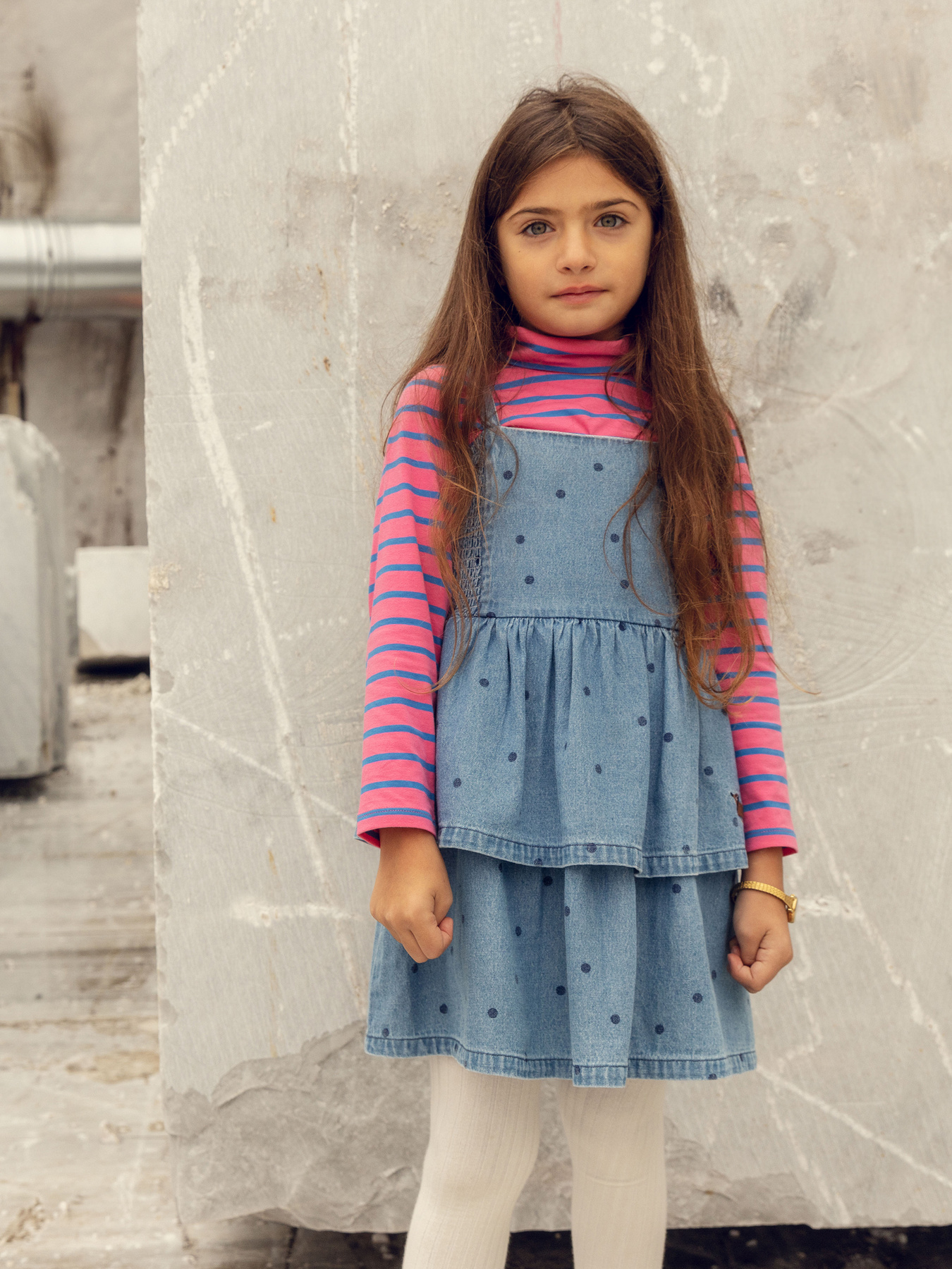 Stripe Turtleneck Top Pink | Mini Rodini | Mini Rodini