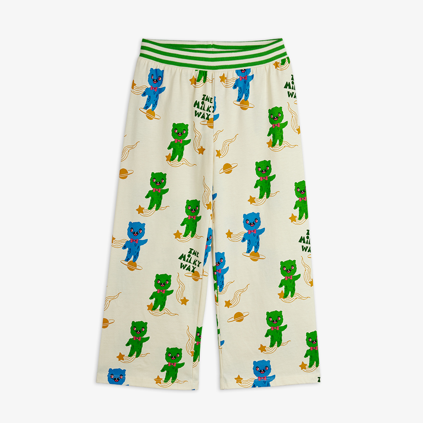 Aliens Print Trousers Offwhite | Mini Rodini | Mini Rodini