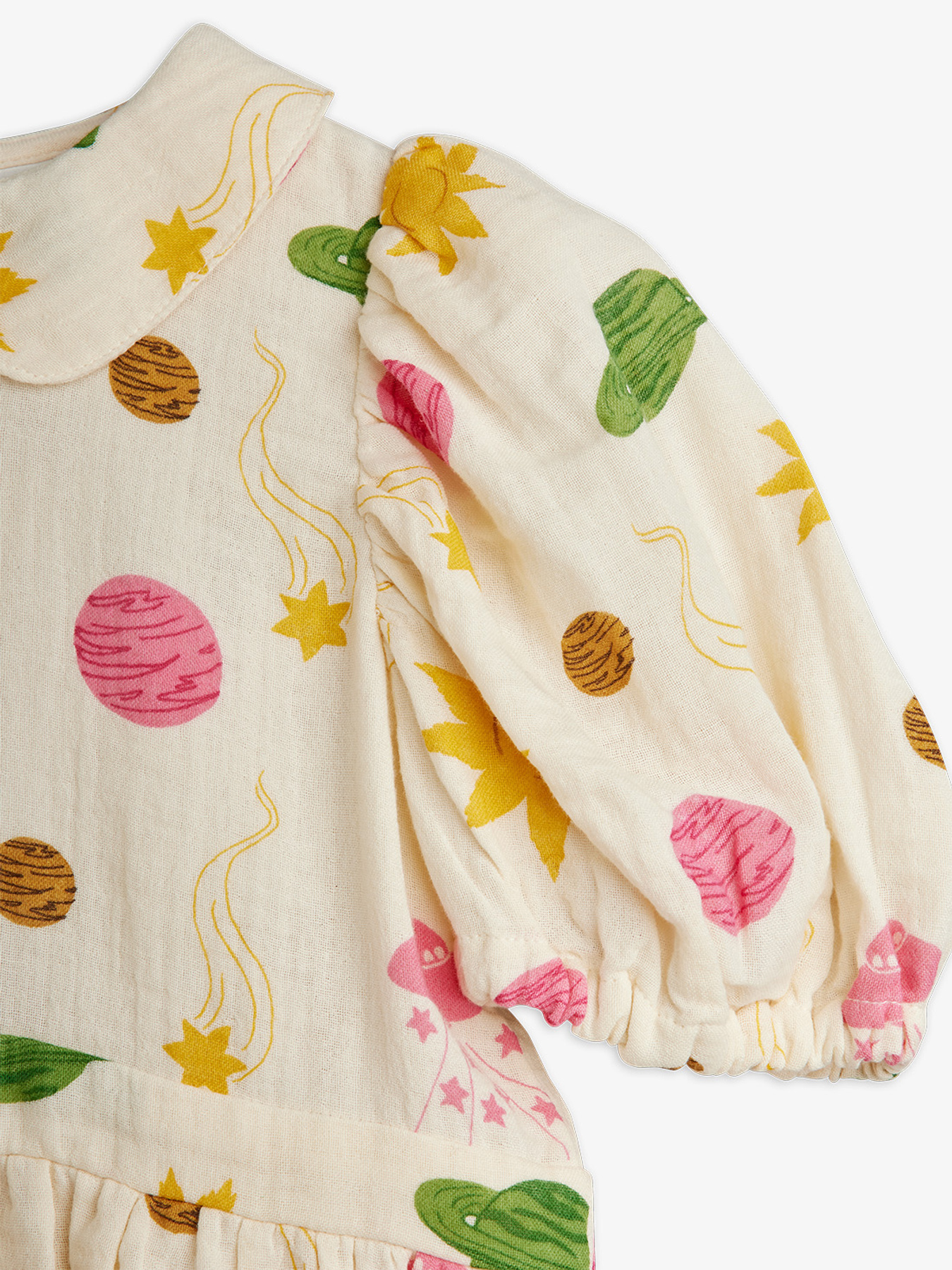 Space Print Dress Offwhite | Mini Rodini | Mini Rodini
