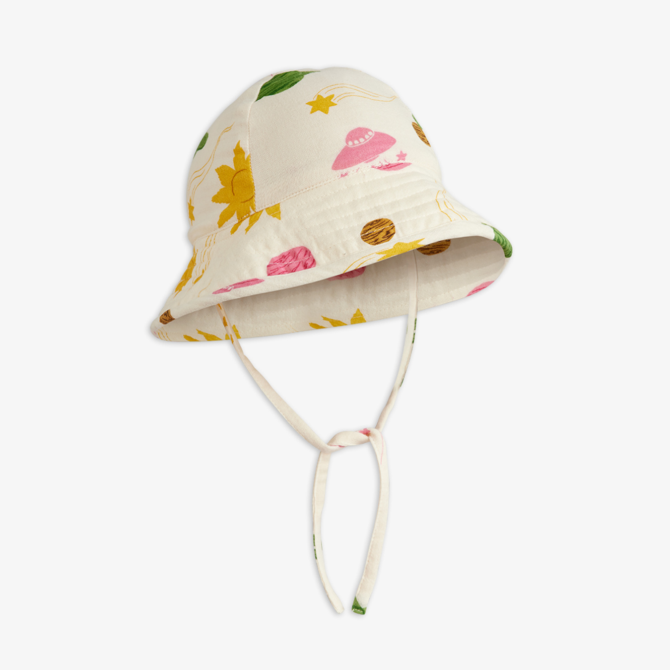 Space Muslin Sun Hat Offwhite | Mini Rodini | Mini Rodini