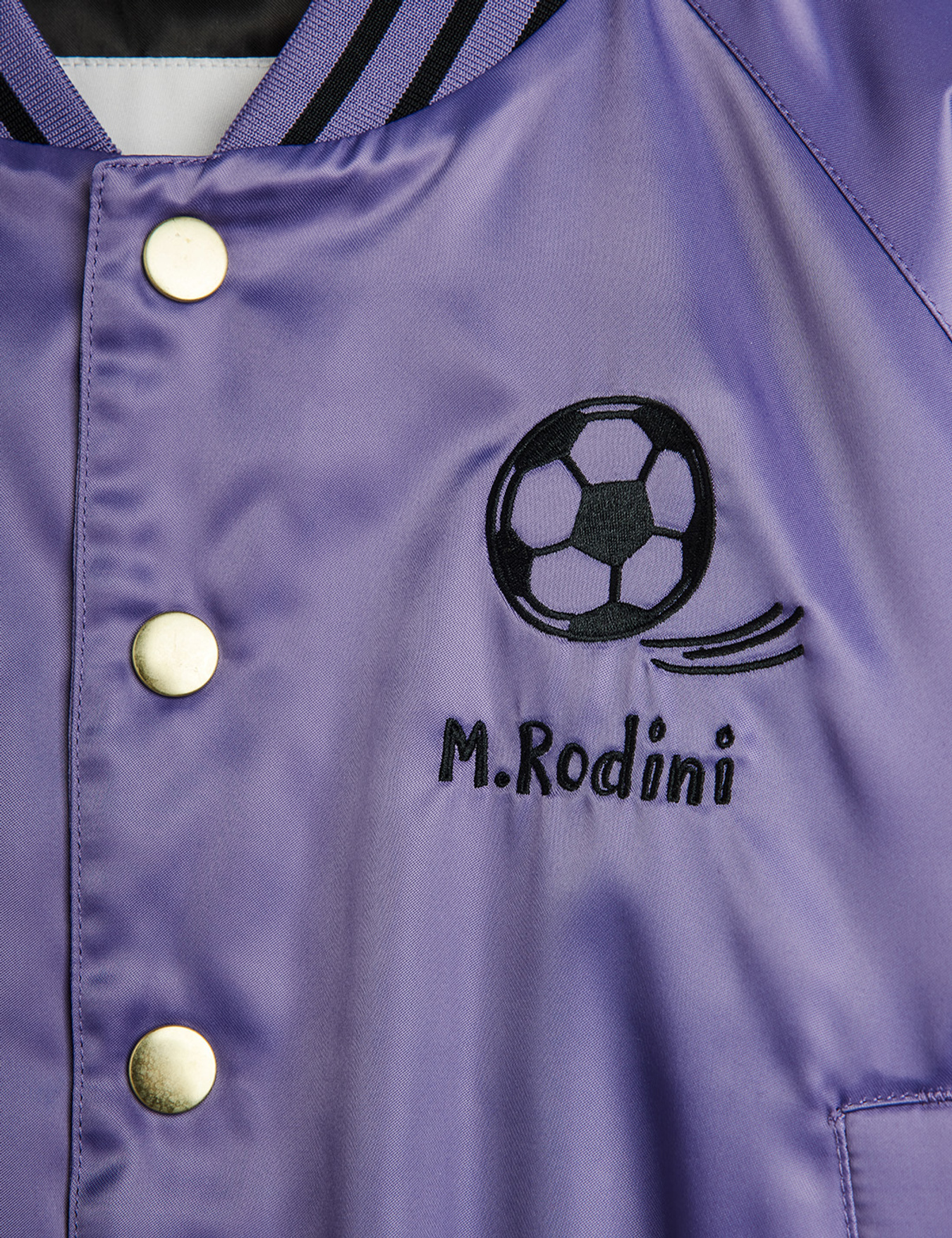 Football Baseball Jacket Purple | Mini Rodini